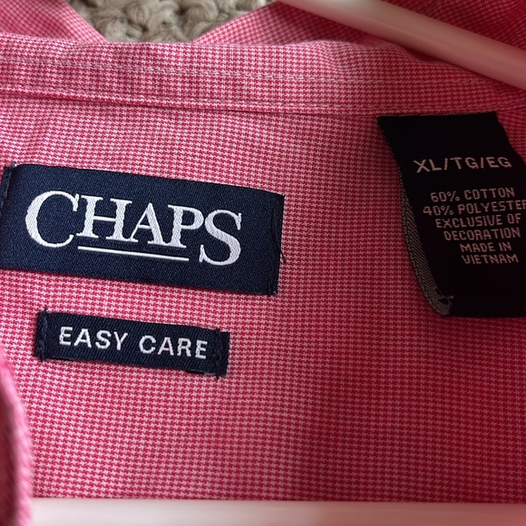 Mens shirt Chaps, easy care XL Short Sleeve, button down - Picture 5 of 5